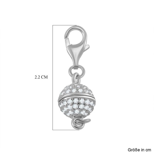 TOUCH und LOCK 3er-Set- Zirkonia Magnetverschluss in rhodiniertem Silber image number 3