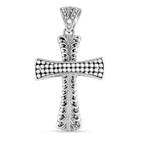 Royal Bali Kollektion - Kreuz Anhänger in 925 Silber