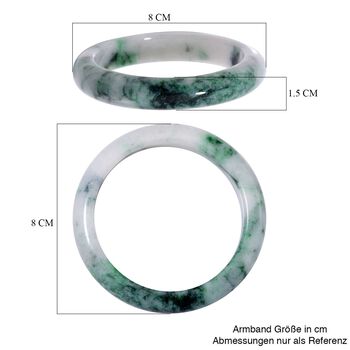 Nat&uuml;rlicher Jade Armreif, 7,5 cm - 350 ct.