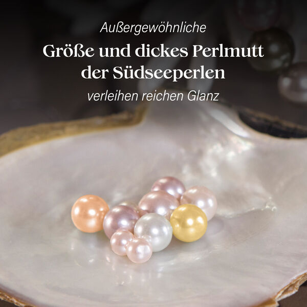 8-9mm Multi S&uuml;&szlig;wasserperle Halskette, 50 cm - 19 ct. image number 4