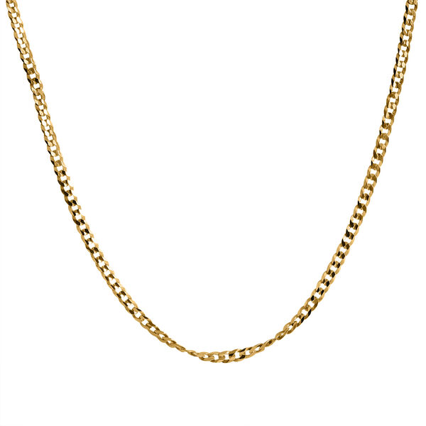 Panzerkette 56 cm in 925 Silber vergoldet