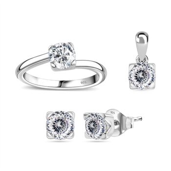 Moissanit Schmuckset - 2,40 ct.