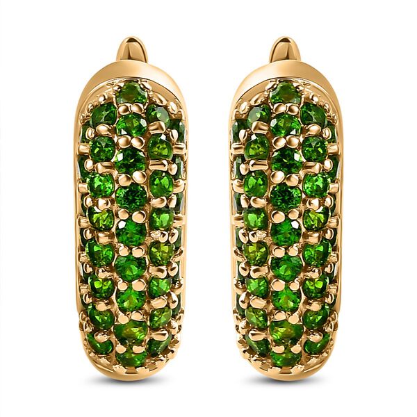 Natürliche Chromdiopsid-Ohrringe - 3,12 ct. image number 0