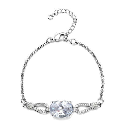 Simuliertes Kristall und Zirkonia 18 cm Armband - 2,50 ct. image number 0