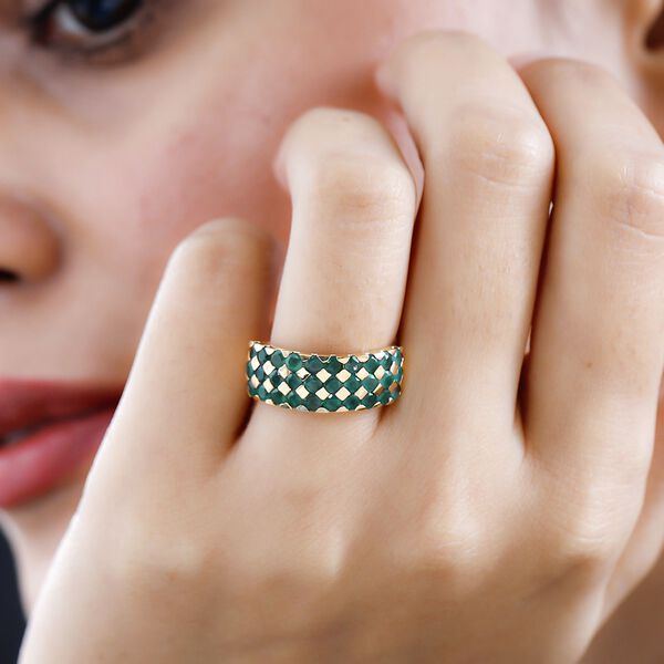 AA Grandidierit Ring, 925 Silber Gelbgold Vermeil (Gr&ouml;&szlig;e 17.00) ca. 2.22 ct image number 3