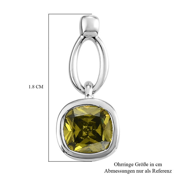 LUSTRO STELLA - Peridot Zirkonia-Ohrringe, 925 Silber, ca. 3,19 ct image number 6