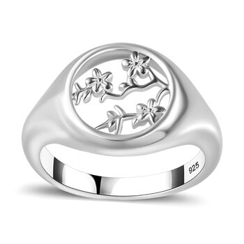 Siegelring, 925 Silber rhodiniert