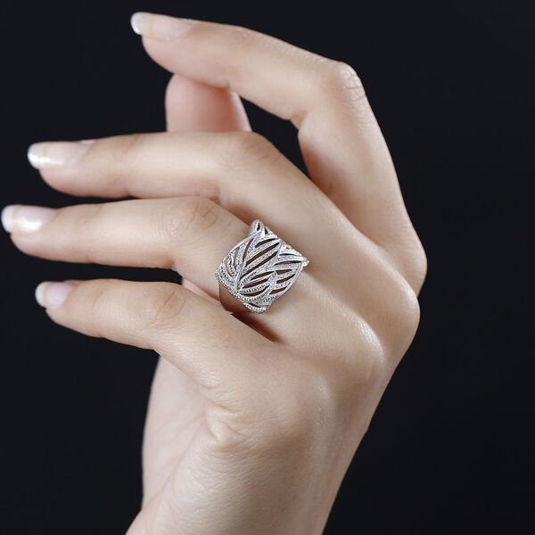 Floraler Ring, 925 Silber image number 3