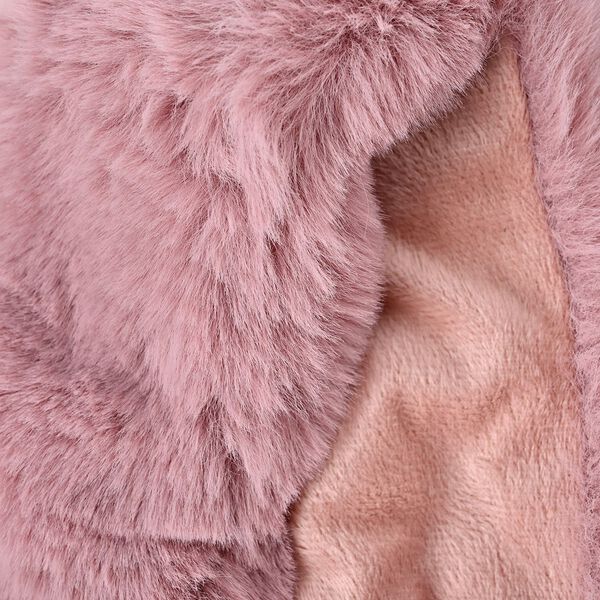 Damen Schal aus Kunstfell mit Magneten, Rosa image number 3