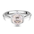 Moissanit Ring, 925 Silber rhodiniert (Größe 17.00) ca. 2,65 ct