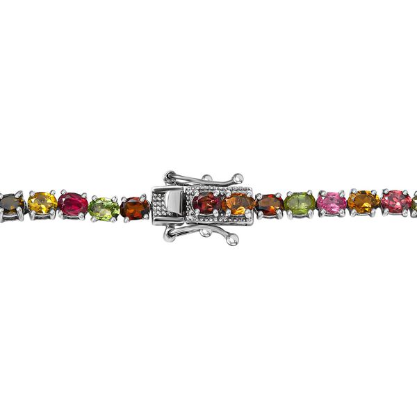 Mehrfarbige Turmalin-Halskette 50 cm- 45,85 ct. image number 4