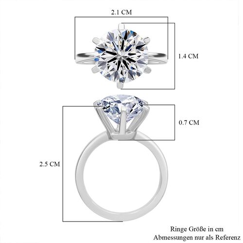 LUXURIANT DIAMOND- IGI zertifizierter VS-EF Labor Diamant Ring in 950 Platin - 5 ct. image number 5