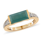 Grandidierit und Zirkon-Ring, 925 Silber Gelbgold Vermeil  ca. 1,85 ct image number 3