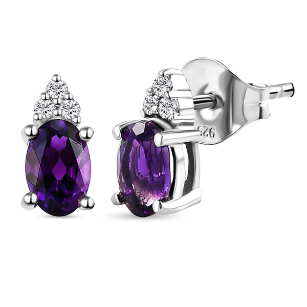 Nat&uuml;rlicher, marokkanischer Amethyst-Ring, Anh&auml;nger und Ohrringe, ca. 2,53 ct image number 3