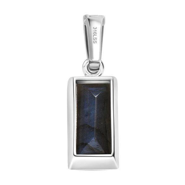 AAA Labradorit Anhänger Edelstahl ca. 12.46 ct image number 6