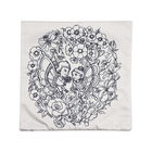 2er-Set, DIY Kissenbezug zum Bemalen mit 8 Textilfarb-Stiften, Größe 45x45 cm, Weiß, Schmetterling image number 1