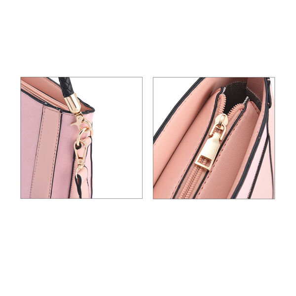 Hobo Tasche mit abnehmbarem Riemen, Gr&ouml;&szlig;e 26x8x14 cm, Rosa image number 5