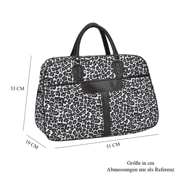 Reisetasche, wei&szlig;, Leopardenmuster image number 5