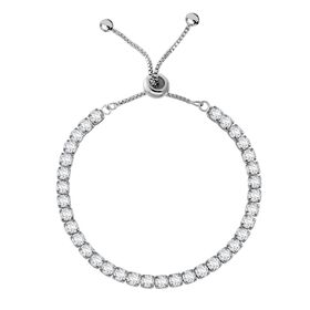 Flexibles weißes Zirkonia-Armband