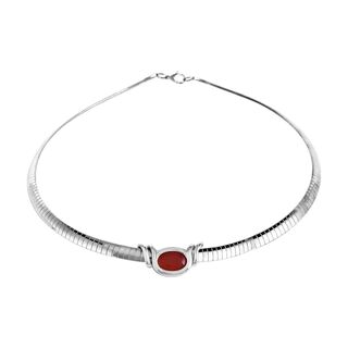 Evertrue Edelstein-Halskette mit 7 austauschbaren Edelsteinen, ca. 45 cm, reiner Edelstahl, ca. 24.50 ct