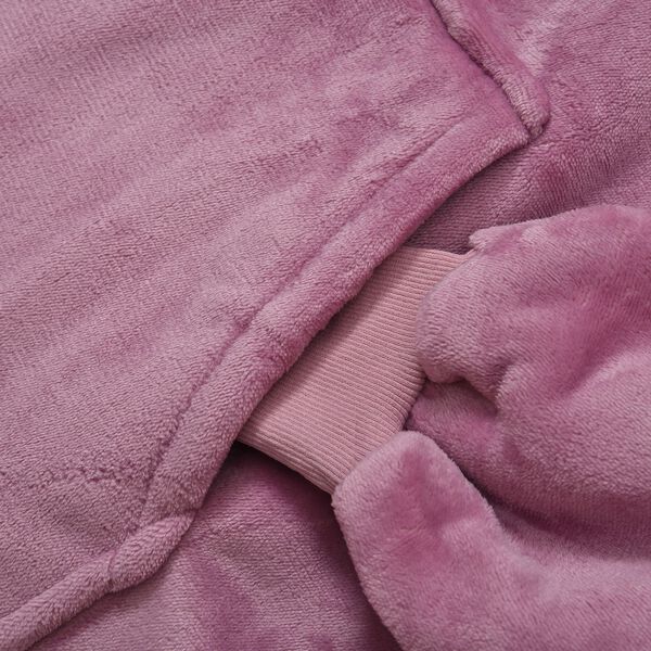 Doppellagiger Decken-Kapuzenpullover, rosa image number 6