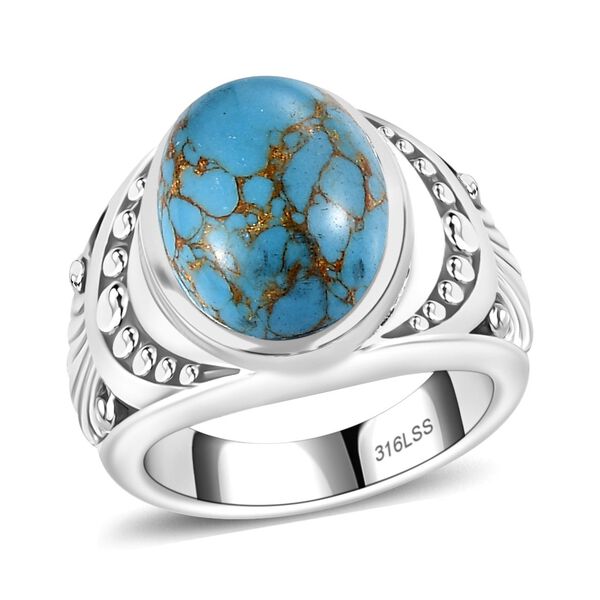 Blauer T&uuml;rkis-Ring - 5,56 ct. image number 4