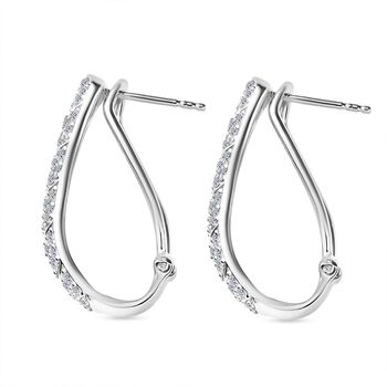 LUXURIANT SGL zertifizierte SI-GH Labor Diamant Ohrringe, 925 Silber rhodiniert - 2 ct.