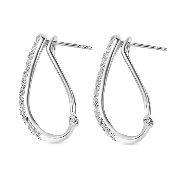 LUXURIANT SGL zertifizierte SI-GH Labor Diamant Ohrringe, 925 Silber rhodiniert - 2 ct. image number 4