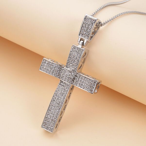 Weißer Kristall-Anhänger mit Kette - 10 ct. image number 3