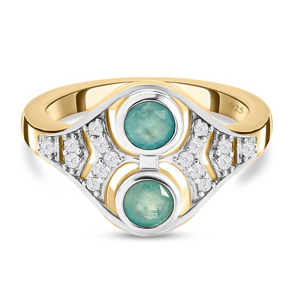 Grandidierit und Zirkon-Ring