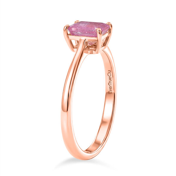 EVER TRUE Ilakaka Rosa Saphir (Fissure gef&uuml;llt) Ring 950 Kupfer (Gr&ouml;&szlig;e 19.00) ca. 1,47 ct image number 1