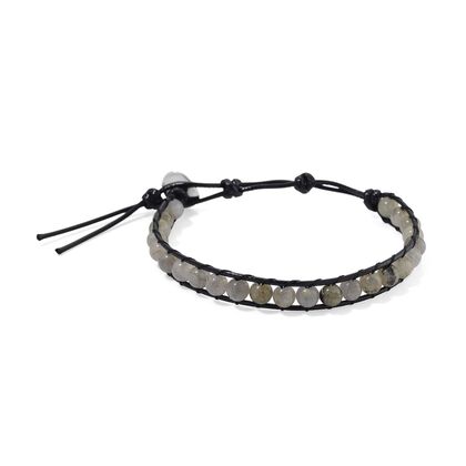 Labradorit Armband, flexibel (ca. 18 - 23 cm), ca. 35.00 ct