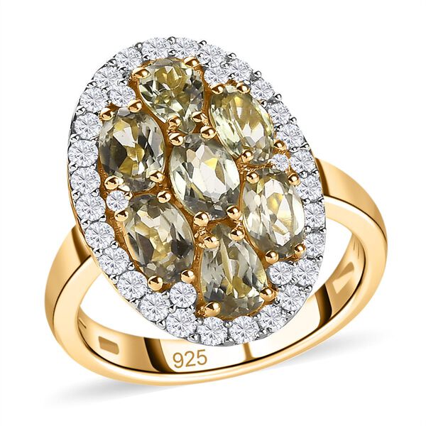 AAA Turkizit und Zirkon-Ring - 4,11 ct. image number 4