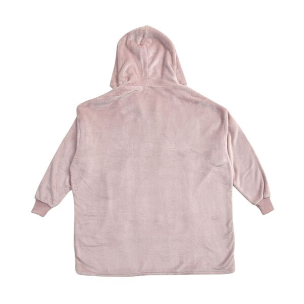 Flauschiger Flanell Hoodie mit großer Tasche, 96x89cm, rosa image number 5