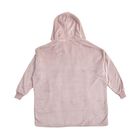 Flauschiger Flanell Hoodie mit großer Tasche, 96x89cm, rosa image number 5