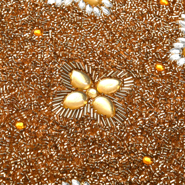 Schmuckbox bestickt mit Perlen und Pailletten, Gold image number 8