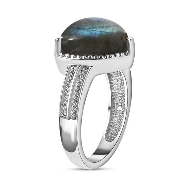 Labradorit Ring Edelstahl (Größe 21.00) ca. 6,98 ct image number 6