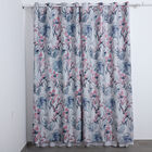 2 Verdunkelungsvorh&auml;nge mit 8 Metallringen, Gr&ouml;&szlig;e pro Vorhang 140x240 cm, Aquarell