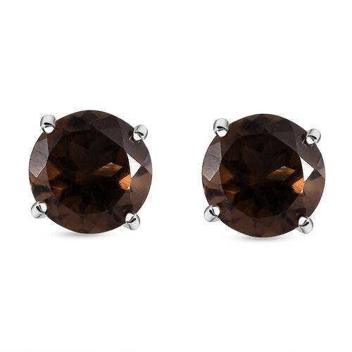 Rauchquarz Ohrstecker - 4,55 ct. image number 0