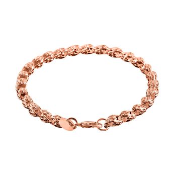 Gliederarmband in Ros&eacute;goldton, 19cm