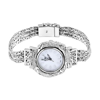 Royal Bali - 925 Silber Borobudur Armbanduhr, ca. 20 cm ca. 41,86g