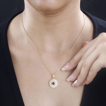 AA Afrikanischer Rubin Anh&auml;nger, ca. 0.62 ct