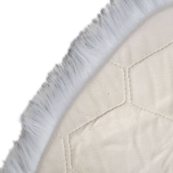 Seidenweicher, gewebter Kunstfellteppich, 180x100 cm, weiß image number 4