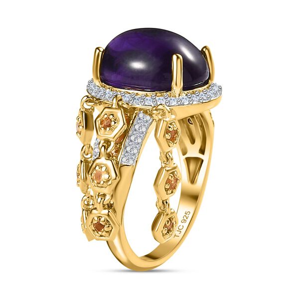 GP Trionfo Kollektion - afrikanischer Amethyst, Citrin und Multi-Edelstein-Ring - 6,66 ct. image number 4
