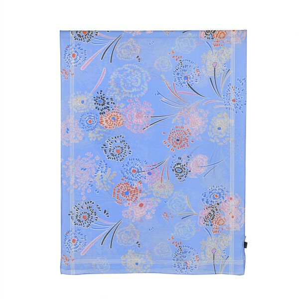 LA MAREY - Seidenschal aus 100% Maulbeerseide, blau image number 2