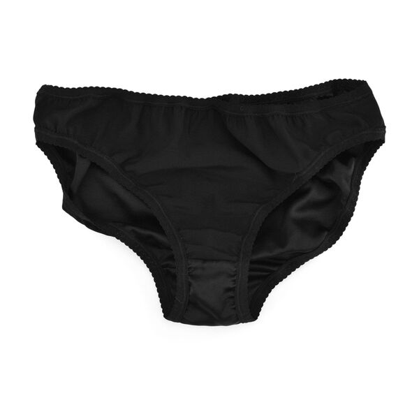 LA MAREY Unterwäsche aus Maulbeerseide, Schwarz, L image number 6