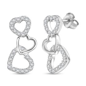 Lustro Stella Weißer Zirkonia Ohrringe 925 Silber rhodiniert Lustro Stella Weißer Zirkonia Ohrringe 925 Silber rhodiniert