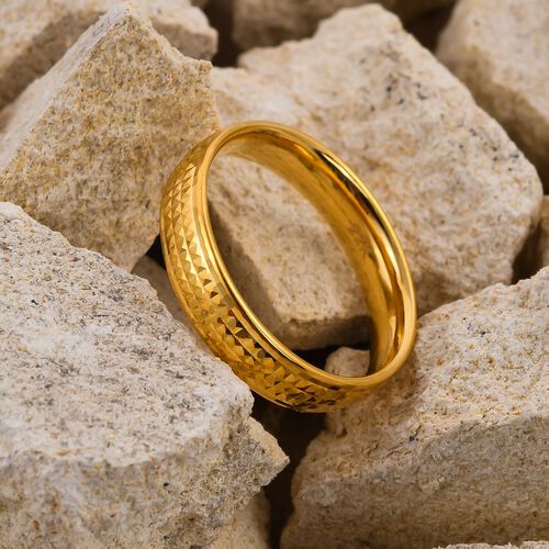 Royal Bali Kollektion - schlichter Bandring in Gold - 2,10g image number 1