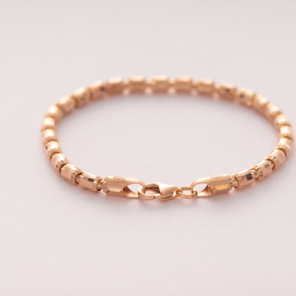 Italienisches Armband, ca. 19 cm, 925 Silber ros&eacute;vergoldet ca. 6,97g