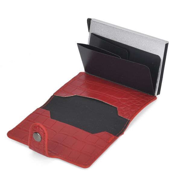 Kompakter Kartenhalter mit RFID-Schutz, rot image number 5